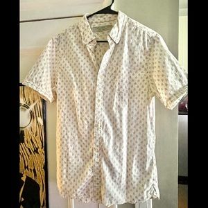 ALLSAINTS Poison SS floral pattern shirt